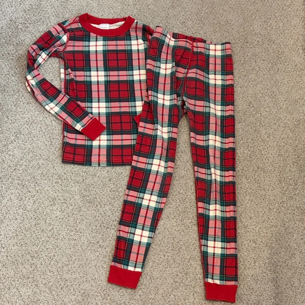Hanna Andersson Plaid Pajama Set, 10